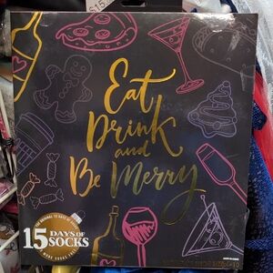 Festive Holiday Socks Set with Gold Accents